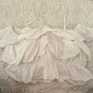 Zara off the shoulder halter top